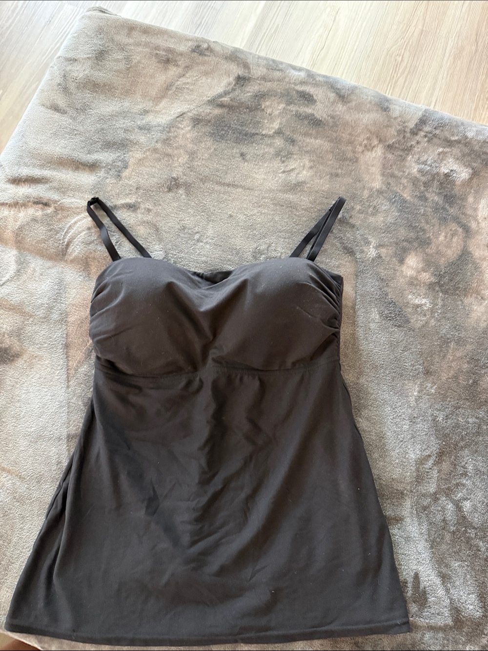 Flexees Black Shapewear Camisole with Built-In Cups